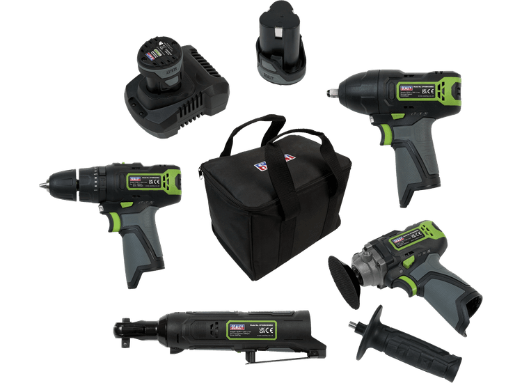 Sealey CP108VCOMBO1 SV108 Series 4 x 10.8V Cordless Combo Kit - 2 Batteries