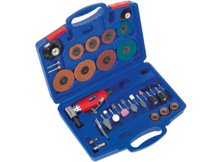 Sealey GSA674K Generation Air Angle Die Grinder/Sander Kit 42pc