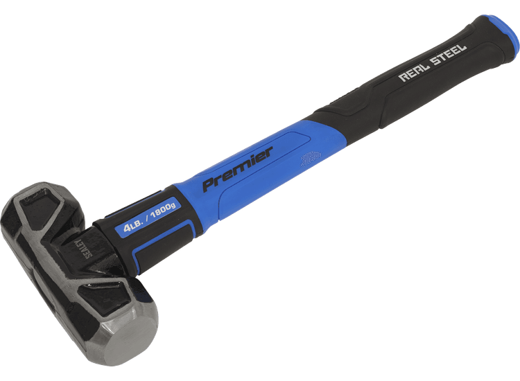 Sealey SLHG04 Sledge Hammer with Fibreglass Shaft 4lb Short Handle