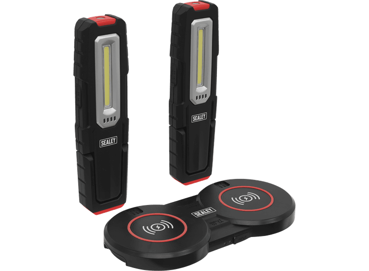 Sealey LEDWCBCOMBO5 Inspection Light 5W &amp; 1W COB LED (x2) &amp; Double Wireless Charging Base