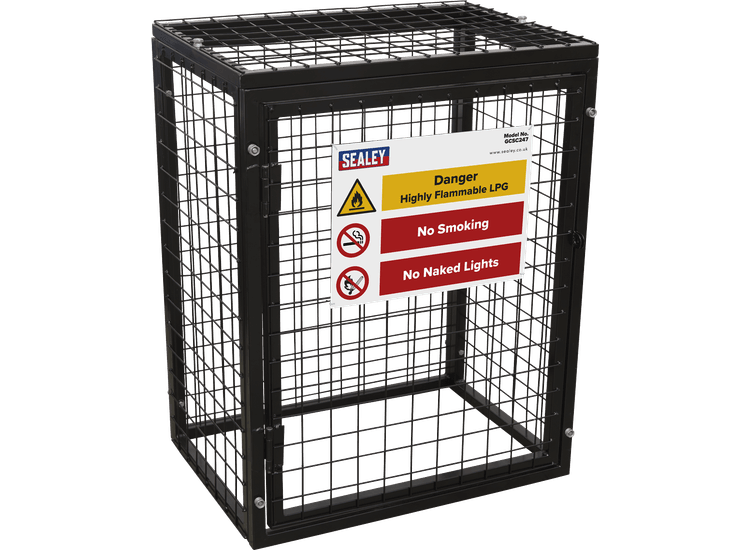 Sealey GCSC247 Safety Cage - 2 x 47kg Gas Cylinders