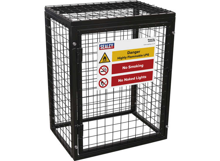 Sealey GCSC319 Safety Cage - 3 x 19kg Gas Cylinders