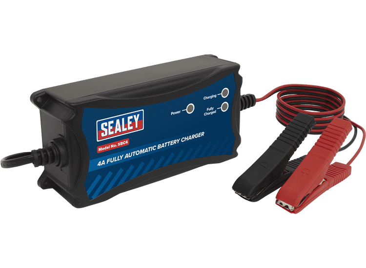 Sealey SBC4 Battery Charger 12V 4A Fully Automatic