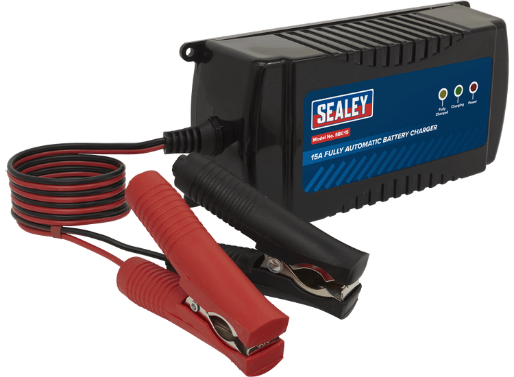 Sealey SBC15 Battery Charger 12V 15A Fully Automatic