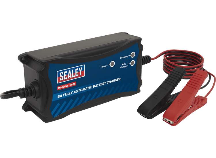 Sealey SBC6 Battery Charger 12V 6A Fully Automatic