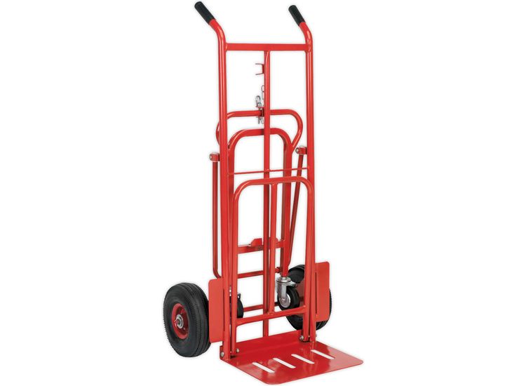 Sealey CST989 Sack Truck 3-in-1 with Pneumatic Tyres 250kg Capacity