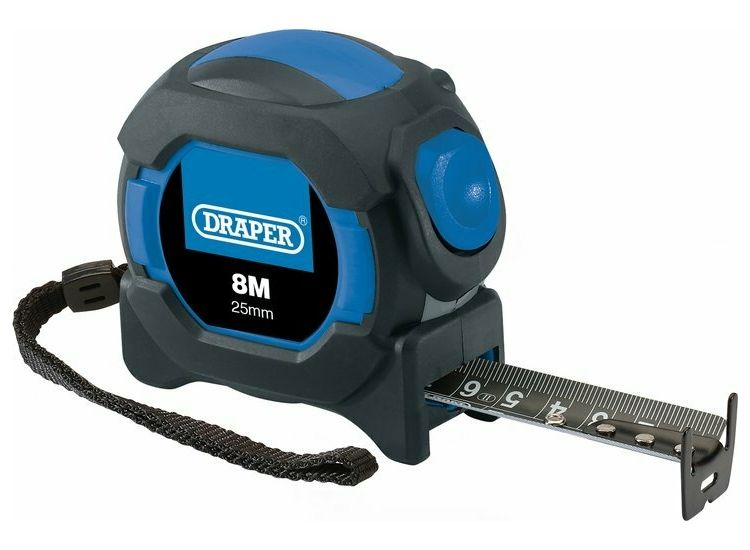 Draper 04771 Auto Lock Measuring Tape, 8m/26ft, 25mm