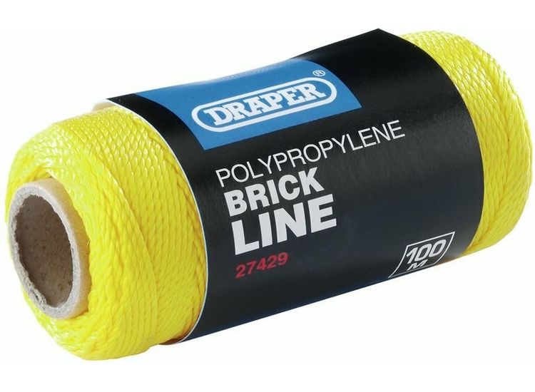 Draper 27429 Brick Line, 100m, Yellow