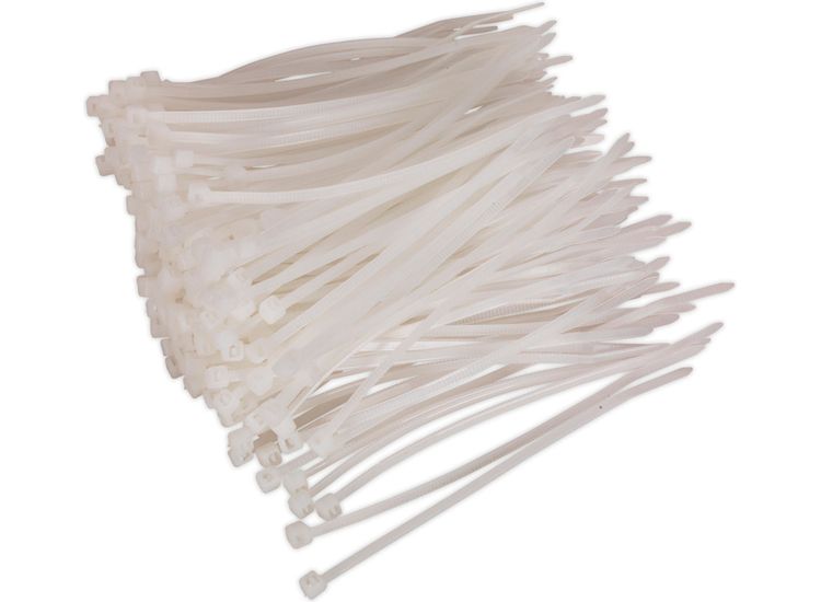 Sealey CT10025P200W Cable Tie 100 x 2.5mm White Pack of 200