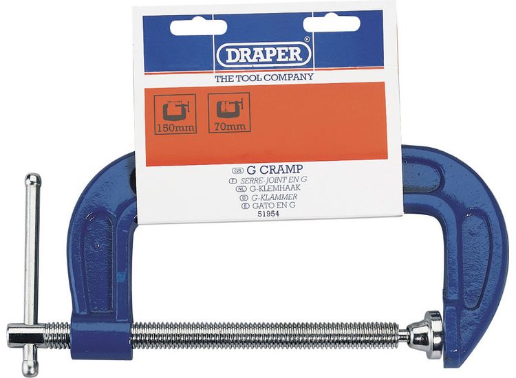 Draper 51954 C Clamp, 150 x 70mm (Display Packed)