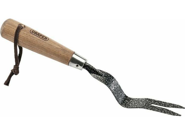 Draper 14315 Carbon Steel Heavy Duty Hand Weeder with Ash Handle, 125mm