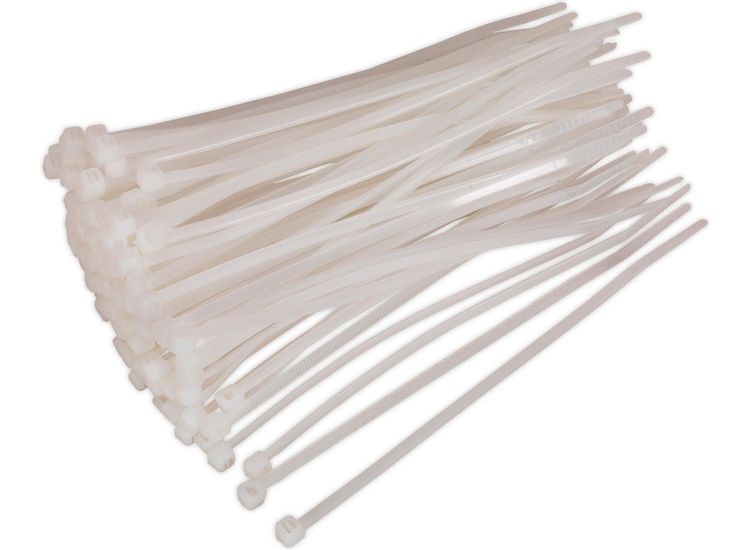 Sealey CT15036P100W Cable Tie 150 x 3.6mm White Pack of 100