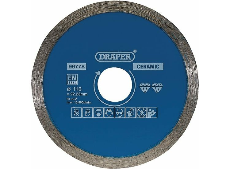 Draper 99778 Continuous Diamond Blade, 110mm