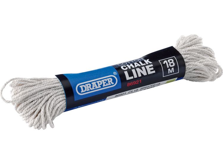 Draper 86921 Cotton Chalk Line, 18m