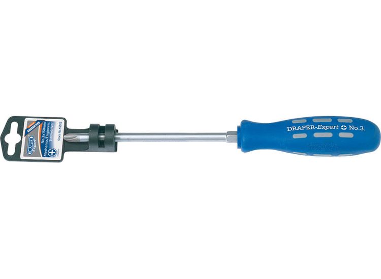Draper 55502 Draper Expert Cross Slot Mechanic's Screwdriver, No.3 x 150mm