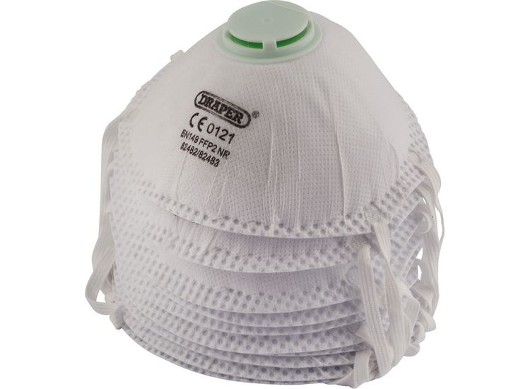 Draper 82483 FFP2 NR Moulded Masks (Pack of 10)