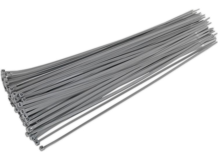 Sealey CT38048P100S Cable Tie 380 x 4.8mm Silver Pack of 100