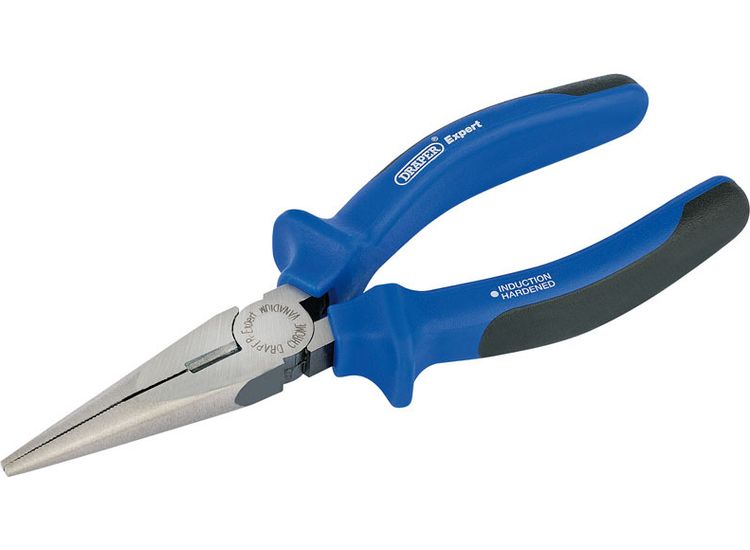 Draper 68887 Heavy Duty Soft Grip Long Nose Pliers, 160mm