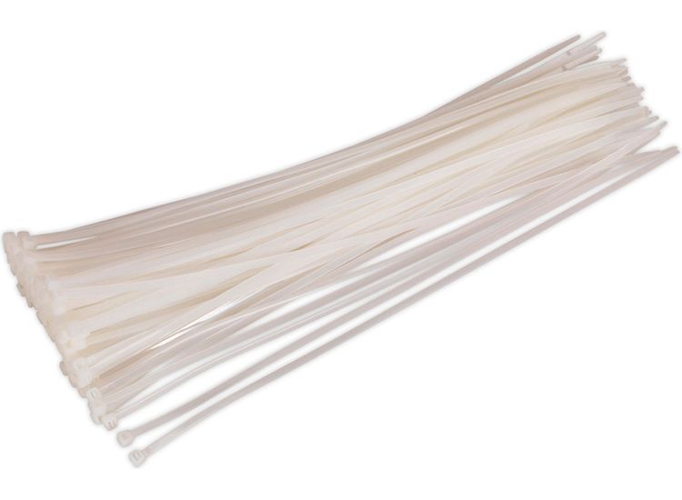 Sealey CT38048P100W Cable Tie 380 x 4.8mm White Pack of 100