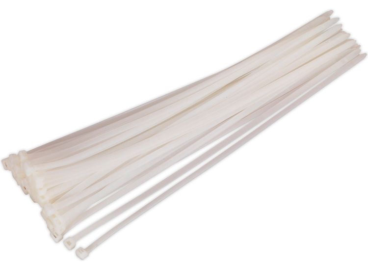 Sealey CT45076P50W Cable Tie 450 x 7.6mm White Pack of 50
