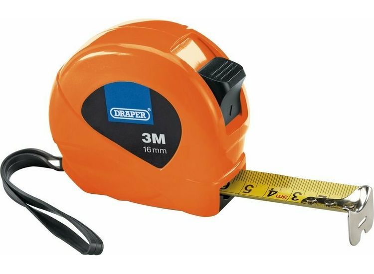 Draper 82435 Measuring Tapes, 3m/10ft x 16mm, 3 Colours