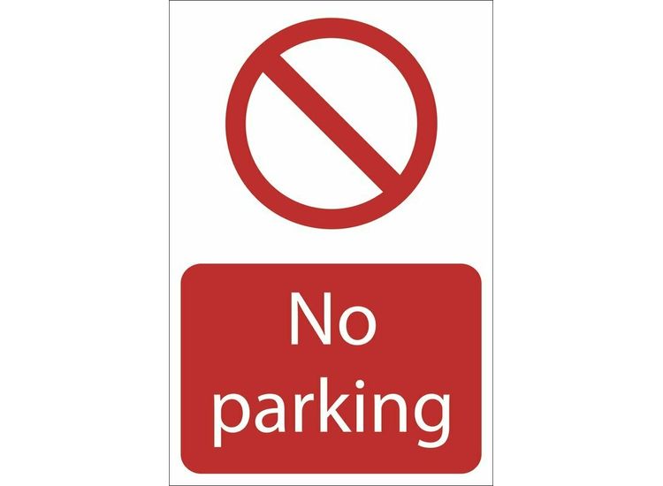 Draper 72935 No Parking' Prohibition Sign, 400 x 600mm