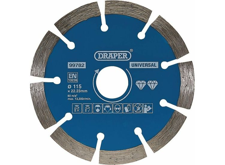 Draper 99782 Segmented Diamond Blade, 115mm
