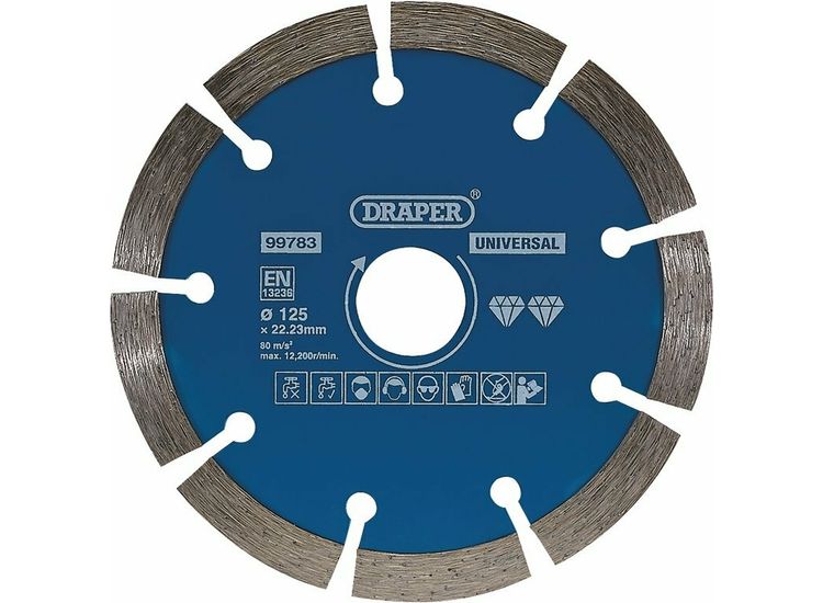 Draper 99783 Segmented Diamond Blade, 125mm