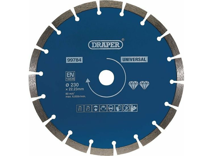 Draper 99784 Segmented Diamond Blade, 230mm