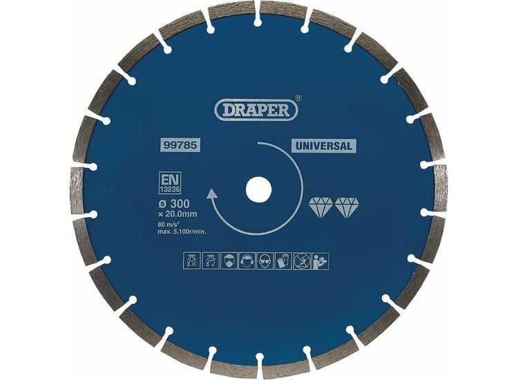 Draper 99785 Segmented Diamond Blade, 300mm