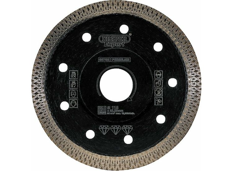 Draper 99792 Turbo-X Porcelain Diamond Blade, 115mm