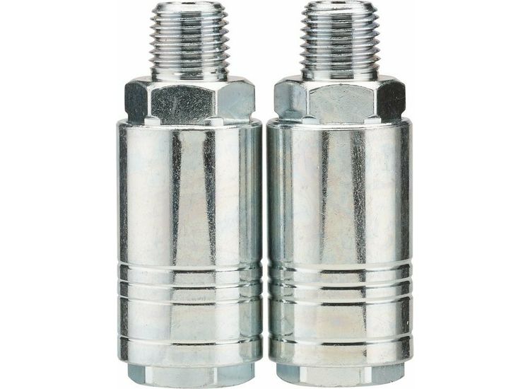 Draper 70863 1/4" Male Quick Coupling  (Pack of 2)