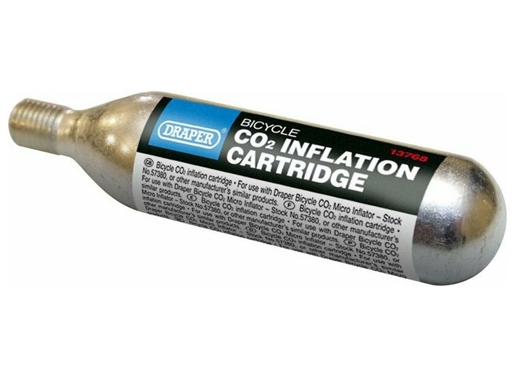 Draper 13786 Bicycle CO2 Inflation Cartridge, 16g (Pack of 5)