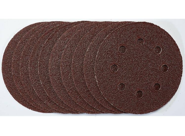 Draper 53498 Sanding Discs, 115mm, 40 Grit, Hook &amp; Loop (Pack of 10)