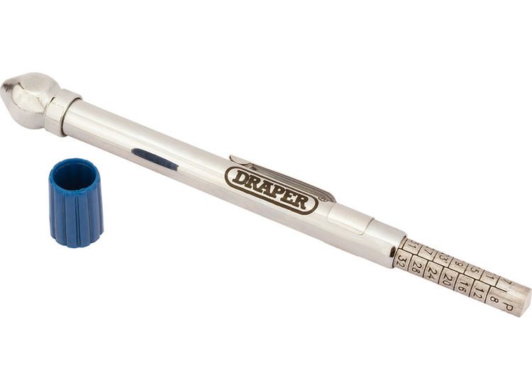 Draper 51541 Tyre Pressure Gauge with Side Mount