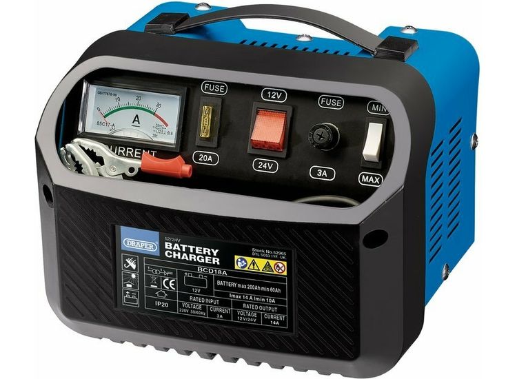 Draper 52965 12/24V 10-14A Battery Charger