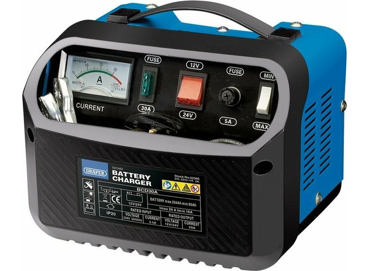 Draper 52985 12/24V 16-20A Battery Charger