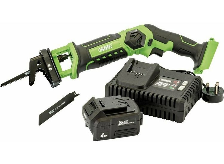Draper 30901 D20 20V Pruning Saw with Battery and Fast Charger