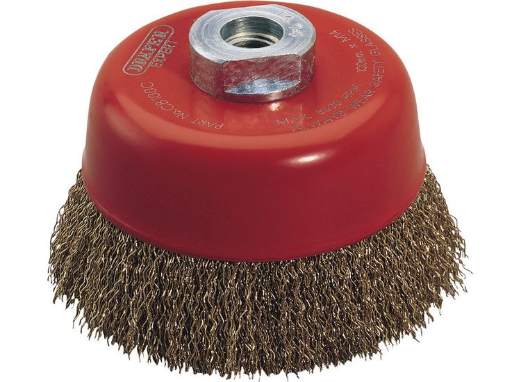 Draper 52637 Draper Expert Crimped Wire Cup Brush, 100mm, M14