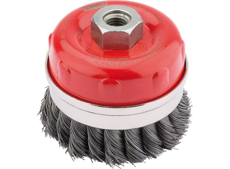 Draper 52633 Draper Expert Twist Knot Wire Cup Brush, 100mm, M14