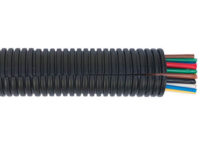 Sealey CTS2210 Convoluted Cable Sleeving Split &amp;#8709;22-27mm 10m