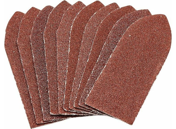 Draper 99260 Hook and Loop Aluminium Oxide Sanding Sheets, 32 x 92mm, 60 Grit (Pack of 10)