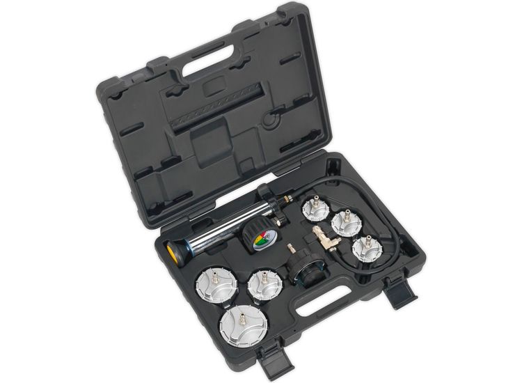 Sealey CV0011 Cooling System Pressure Test Kit 7pc - Commercial