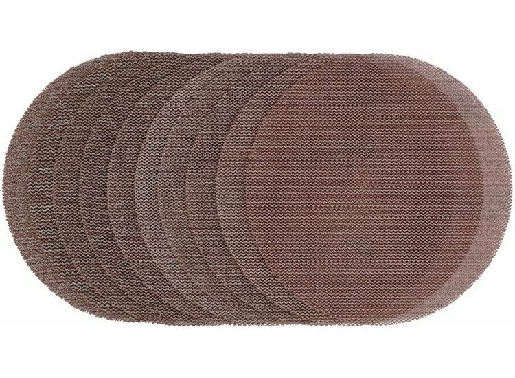 Draper 60608 Mesh Sanding Discs, 125mm, Assorted Grit - 80G, 120G, 180G, 240G (Pack of 10)