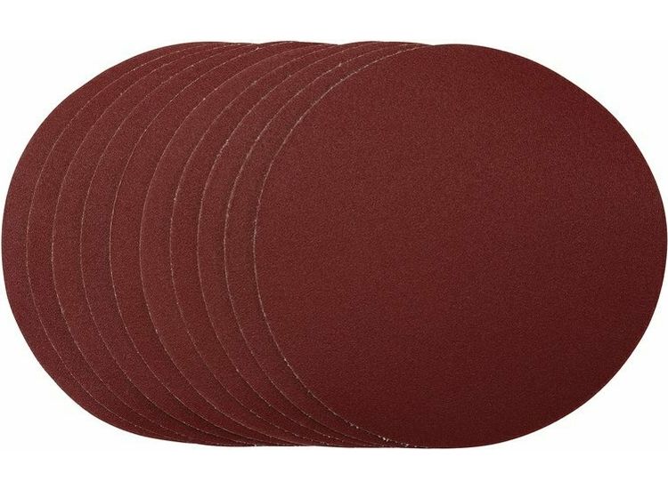 Draper 56180 Sanding Discs, 180mm, Hook &amp; Loop, 120 Grit, (Pack of 10)