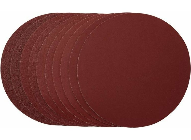 Draper 58110 Sanding Discs, 180mm, Hook &amp; Loop, Assorted Grit, (Pack of 10)