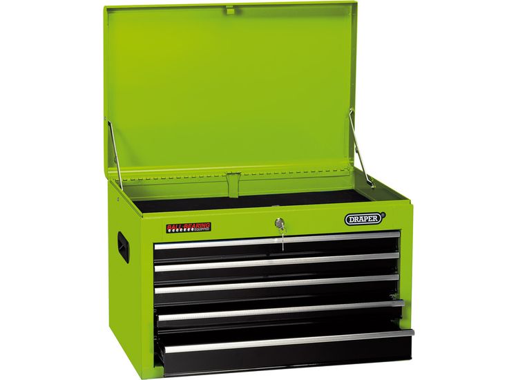 Draper 35739 Tool Chest, 5 Drawer, 26", Green