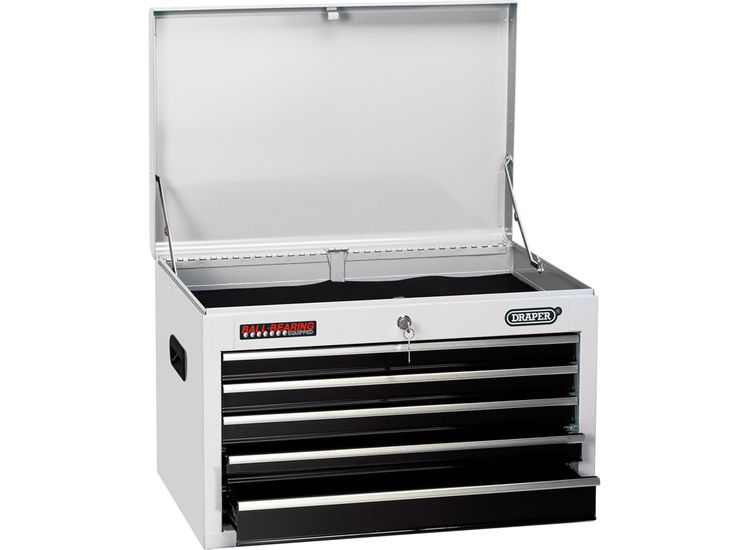 Draper 35738 Tool Chest, 5 Drawer, 26", White