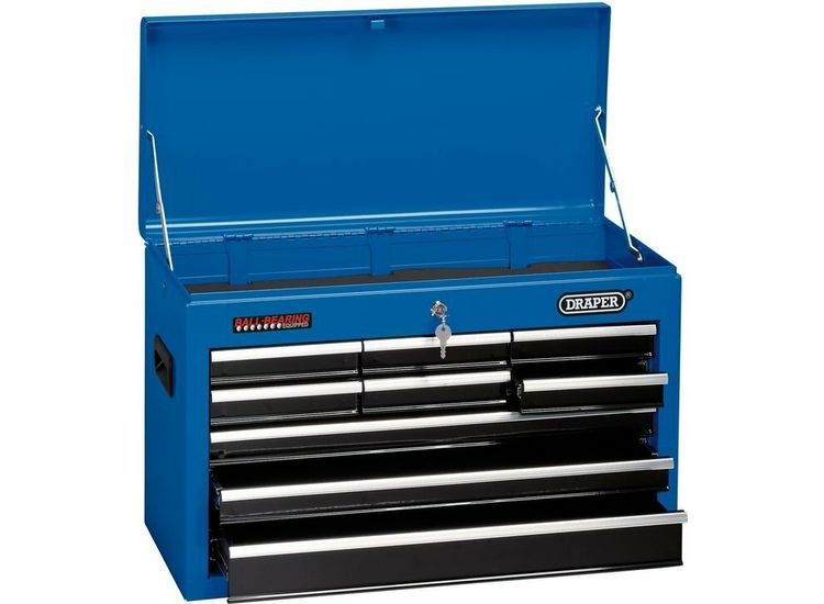 Draper 14910 Tool Chest, 9 Drawer, 26", Blue
