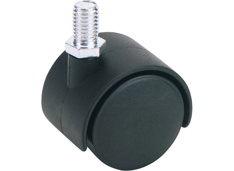 Draper 65464 Twin Nylon Bolt Castor, 40mm Diameter, S.W.L. 25kg